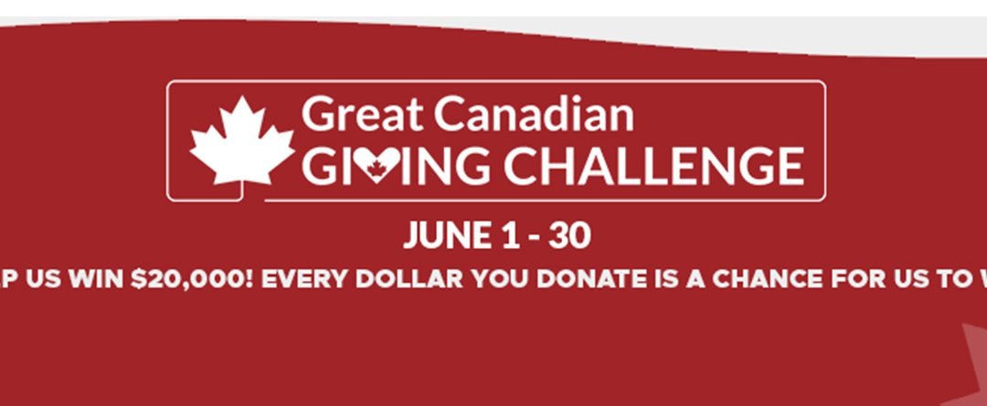 Participate in the Great Canadian Giving Challenge!